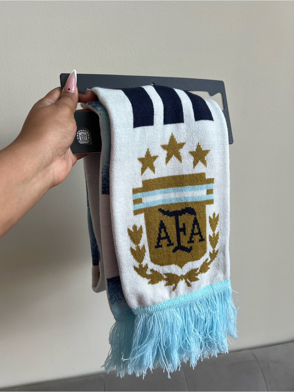 Argentina AFA Crest Scarf - Light Blue & White